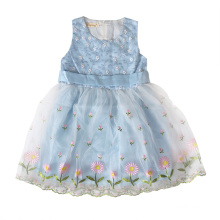 newest arrival sleeveless longsleeve casual new model flower girl dress